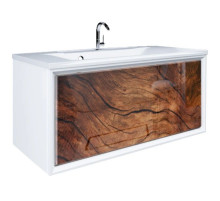 Тумба дерево/белый глянец 89 см Marka One Seattle У72807