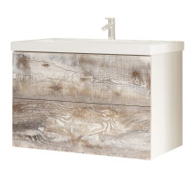 Тумба бетон/белый 79 см Marka One Mix У55906