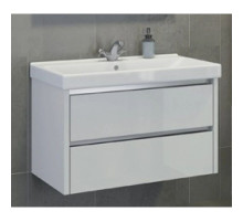 Тумба с раковиной белый глянец 89,5 см Comforty Дублин 00004147530