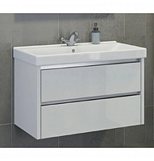 Тумба с раковиной белый глянец 89,5 см Comforty Дублин 00004147530