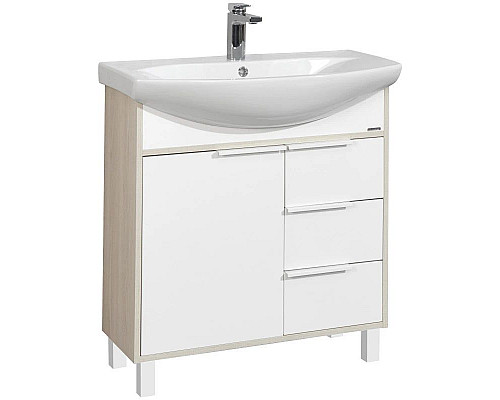 Santeh-Crystal.ru: Тумба белый глянец/ясень фабрик 76 см Акватон Рико 1A215401RIB90 Заказать Тумба белый глянец/ясень фабрик 76 см Акватон Рико 1A215401RIB90 в магазине сантехники Santeh-Crystal.ru