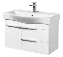 Тумба с раковиной белый глянец 80 см Акватон Беверли 1A2355K0BV010