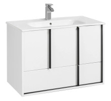 Тумба с раковиной белый матовый 80 см Акватон Ривьера 1A2390K1RVX20