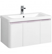 Тумба с раковиной белый глянец 85 см Акватон Шерилл 1A2088K1SH010