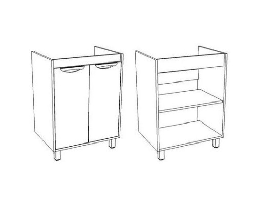 Заказать Тумба с раковиной белый глянец/бетон 76,5 см Corozo Чикаго SETSD-00000363/SD-00000382 в магазине сантехники Santeh-Crystal.ru