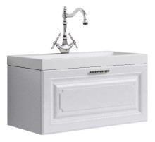 Тумба с раковиной белый глянец 80 см Aqwella 5 Stars Empire SETEmp.01.08/W/Inf.08.04.D