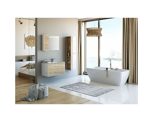 Santeh-Crystal.ru: Тумба с раковиной белый глянец/дуб сонома 91,8 см Aqwella 5 Stars Miami SETMai.01.09/R/Mal.09.04.D-R Купить Тумба с раковиной белый глянец/дуб сонома 91,8 см Aqwella 5 Stars Miami SETMai.01.09/R/Mal.09.04.D-R в магазине сантехники Santeh-Crystal.ru