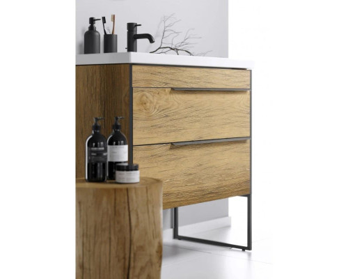 Приобрести Тумба с раковиной дуб балтийский 81 см Aqwella 5 Stars Fargo SETFRG0108DB/4640021064733 в магазине сантехники Santeh-Crystal.ru