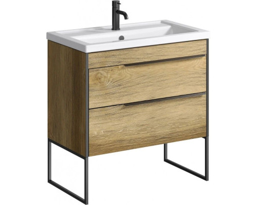 Приобрести Тумба с раковиной дуб балтийский 81 см Aqwella 5 Stars Fargo SETFRG0108DB/4640021064733 в магазине сантехники Santeh-Crystal.ru