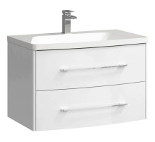 Тумба с раковиной белый глянец 80 см Aqwella 5 Stars Neringa SETNER0108/Ner.08.04.D