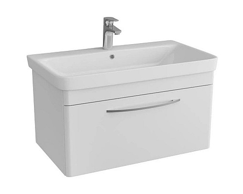 Заказать Тумба с раковиной белый глянец 80,5 см OWL 1975 Skansen SETOW05.01.00/OWLB19-11080 в магазине сантехники Santeh-Crystal.ru