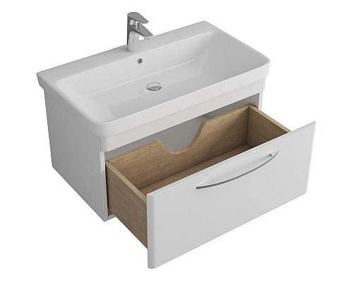 Заказать Тумба с раковиной белый глянец 80,5 см OWL 1975 Skansen SETOW05.01.00/OWLB19-11080 в магазине сантехники Santeh-Crystal.ru