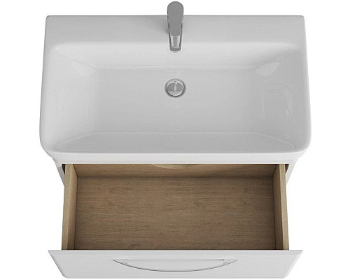 Заказать Тумба с раковиной белый глянец 80,5 см OWL 1975 Skansen SETOW05.01.00/OWLB19-11080 в магазине сантехники Santeh-Crystal.ru