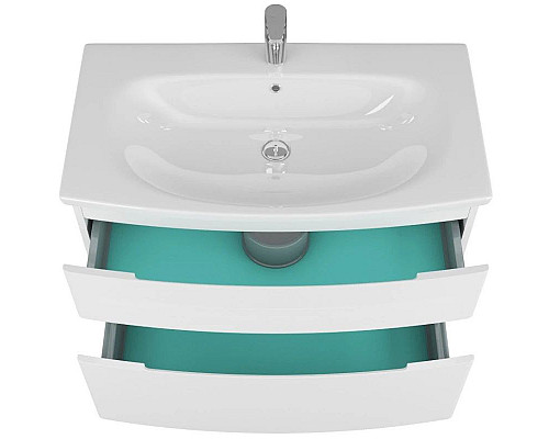 Купить Тумба с раковиной белый глянец 90 см OWL 1975 Gotland SETOW01.02.30/OWLB19-16090 в магазине сантехники Santeh-Crystal.ru