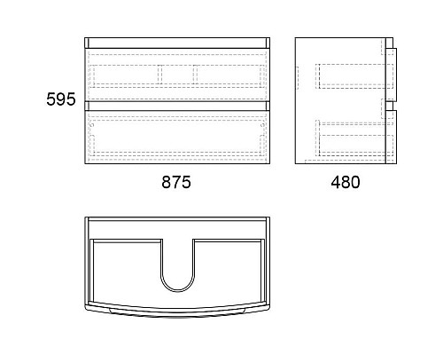 Заказать Тумба с раковиной белый глянец 90 см OWL 1975 Gotland SETOW01.02.00/OWLB19-16090 в магазине сантехники Santeh-Crystal.ru