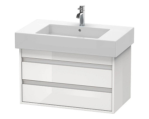 Купить Тумба белый глянец 80 см Duravit Ketho KT664002222 в магазине сантехники Santeh-Crystal.ru