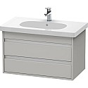 Тумба бетонно-серый матовый 80 см Duravit Ketho KT664700707