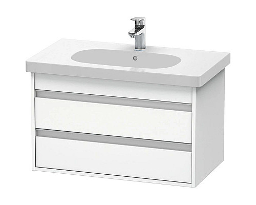 Приобрести Тумба белый матовый 80 см Duravit Ketho KT664701818 в магазине сантехники Santeh-Crystal.ru