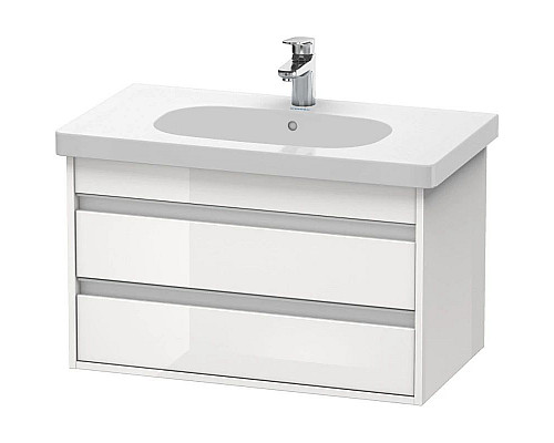 Приобрести Тумба белый глянец 80 см Duravit Ketho KT664702222 в магазине сантехники Santeh-Crystal.ru