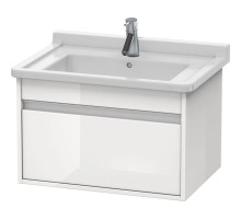 Тумба белый глянец 80 см Duravit Ketho KT666402222