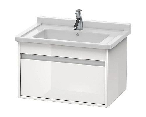 Купить Тумба белый глянец 80 см Duravit Ketho KT666402222 в магазине сантехники Santeh-Crystal.ru