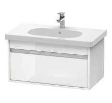 Тумба белый глянец 80 см Duravit Ketho KT666702222