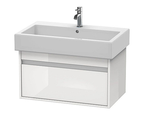 Купить Тумба белый глянец 75 см Duravit Ketho KT668702222 в магазине сантехники Santeh-Crystal.ru
