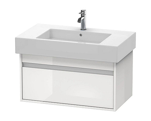 Купить Тумба белый глянец 80 см Duravit Ketho KT669002222 в магазине сантехники Santeh-Crystal.ru