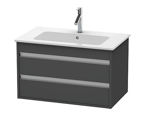 Купить Тумба графит матовый 80 см Duravit Ketho KT642904949 в магазине сантехники Santeh-Crystal.ru