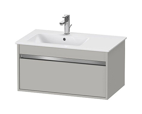 Купить Тумба бетонно-серый матовый 80 см Duravit Ketho KT641900707 в магазине сантехники Santeh-Crystal.ru