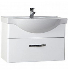 Тумба с раковиной белый глянец 79,5 см Bellezza Анкона 4639613190011 + 4690311008985