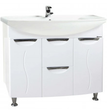 Тумба с раковиной белый глянец 86,5 см Bellezza Глория 4638514000016 + 4620008197357