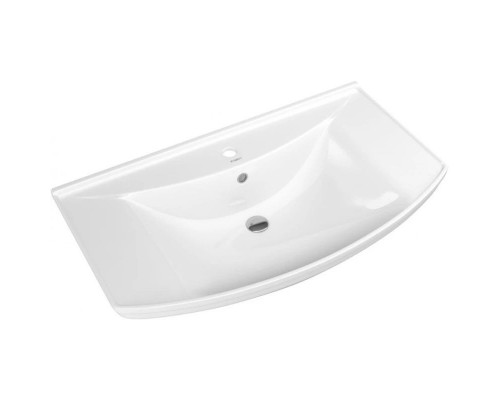 Купить Тумба с раковиной белый глянец 86,5 см Bellezza Глория 4638514000016 + 4620008197357 в магазине сантехники Santeh-Crystal.ru