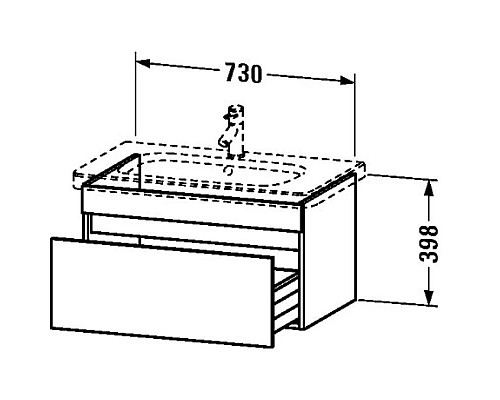 Приобрести Тумба орех 73 см Duravit DuraStyle DS639907979 в магазине сантехники Santeh-Crystal.ru