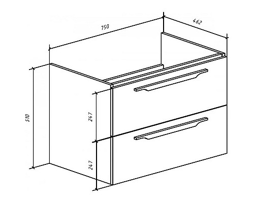 Заказать Тумба с раковиной белый глянец 77,6 см Bellezza Луиджи 4639213270014 + 4660018640177 в магазине сантехники Santeh-Crystal.ru