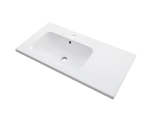 Приобрести Тумба с раковиной белый глянец 90 см Bellezza Луиджи 4639215272016 + 4660018641914 в магазине сантехники Santeh-Crystal.ru