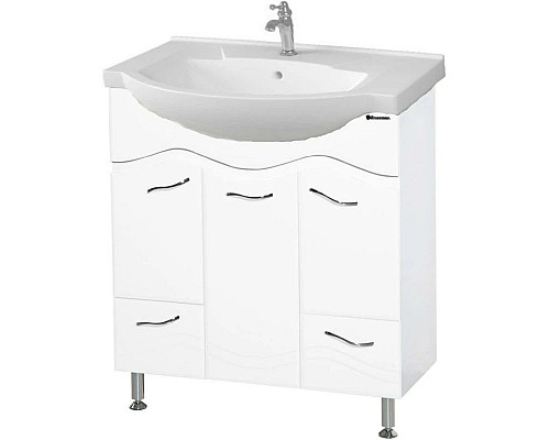 Santeh-Crystal.ru: Тумба с раковиной белый глянец 76 см Bellezza Мари 4632912000012 + 4620008197371 Приобрести Тумба с раковиной белый глянец 76 см Bellezza Мари 4632912000012 + 4620008197371 в магазине сантехники Santeh-Crystal.ru