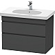 Купить Тумба графит матовый 80 см Duravit DuraStyle DS648404949 в магазине сантехники Santeh-Crystal.ru