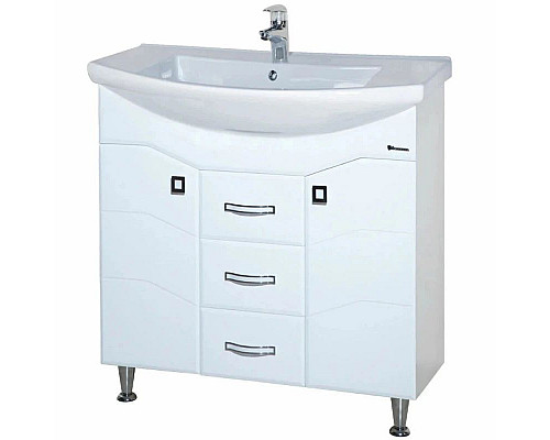 Santeh-Crystal.ru: Тумба с раковиной белый глянец 87,5 см Bellezza Джулия 4631214000010 + 4620008197456 Приобрести Тумба с раковиной белый глянец 87,5 см Bellezza Джулия 4631214000010 + 4620008197456 в магазине сантехники Santeh-Crystal.ru