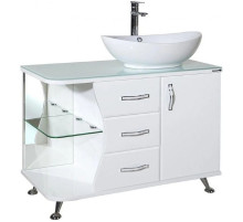 Тумба с раковиной белый глянец 91 см Bellezza Рио 4633615141019 + 4620008193823