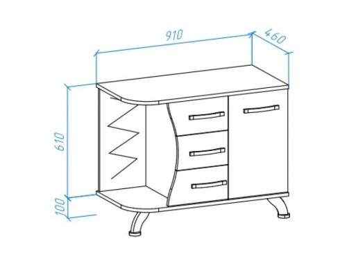 Купить Тумба с раковиной белый глянец/черный глянец 91 см Bellezza Рио 4633615142269 + 4620008193823 в магазине сантехники Santeh-Crystal.ru