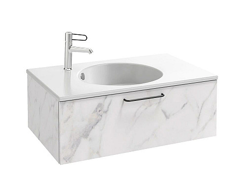 Заказать Тумба белый мрамор 80 см Jacob Delafon Odeon Rive Gauche EB2515-R9-NR4 в магазине сантехники Santeh-Crystal.ru