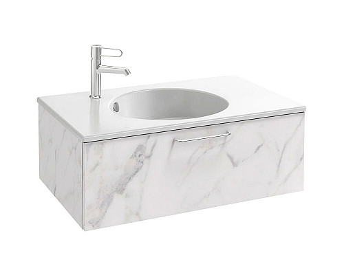Купить Тумба белый мрамор 80 см Jacob Delafon Odeon Rive Gauche EB2515-R5-NR4 в магазине сантехники Santeh-Crystal.ru