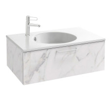 Тумба белый мрамор 80 см Jacob Delafon Odeon Rive Gauche EB2515-R6-NR4