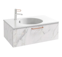 Тумба белый мрамор 80 см Jacob Delafon Odeon Rive Gauche EB2515-R7-NR4