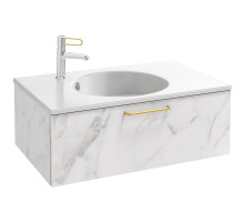 Тумба белый мрамор 80 см Jacob Delafon Odeon Rive Gauche EB2515-R8-NR4