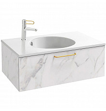 Тумба белый мрамор 80 см Jacob Delafon Odeon Rive Gauche EB2515-R8-NR4