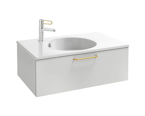 Приобрести Тумба белый матовый 80 см Jacob Delafon Odeon Rive Gauche EB2515-R8-M49 в магазине сантехники Santeh-Crystal.ru