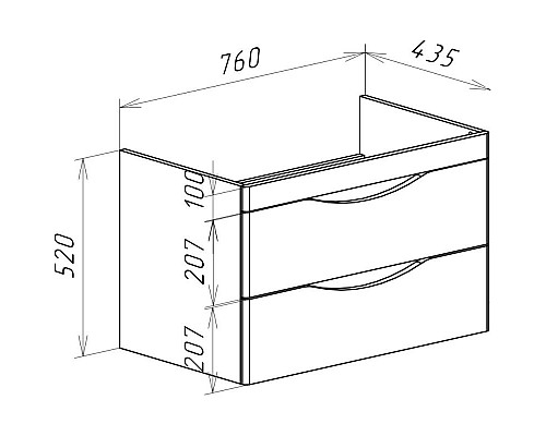 Приобрести Тумба с раковиной белый глянец 80,5 см Bellezza Санриса 4630113180014 + 4690311076878 в магазине сантехники Santeh-Crystal.ru