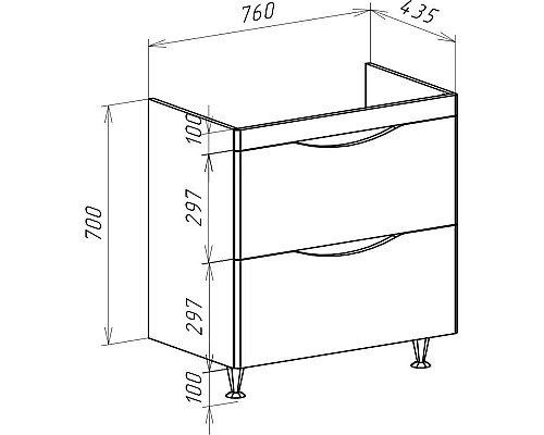 Приобрести Тумба с раковиной орех 80,5 см Bellezza Санриса 4630113660431 + 4690311076878 в магазине сантехники Santeh-Crystal.ru